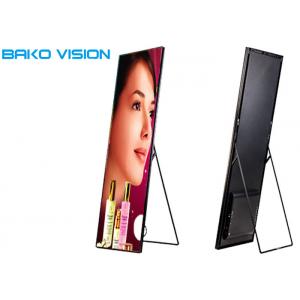 High Brightness  Indoor LED Poster Windows Advertising Player Super HD 1.9mm