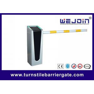 China Flashing Silver Vehicle Barrier Gates Non Belt Driving With Straight Round Boom supplier