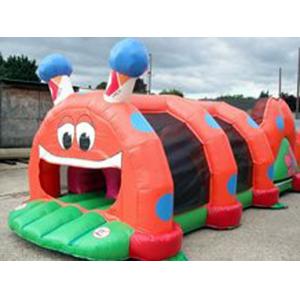 China Red Inflatable Tunnel Maze, Thumb Caterpillar Play Tunnel For Kids supplier
