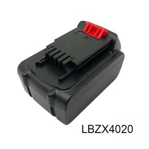 China Balck Decker 18v Drill Battery LBZX4020 18650 Lithium Replacement supplier