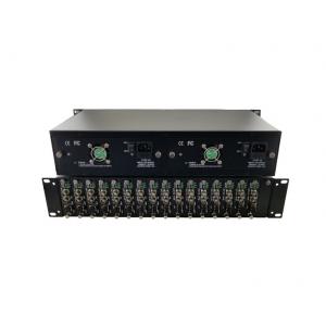 16CH HD-SDI Fiber Optical Converter Chassis With 16 Module Slots