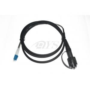 China ODVA - LC Indoor Black PVC / LSZH / PE Armored Fiber Optic Patch Cable supplier