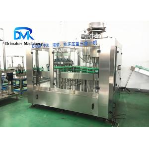 China 2000 Bph Glass Bottle Soda Filling Machine No Bottle Damage Easy Maintenance supplier