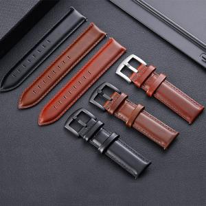 China Quick Disassembly Strap Leather Wristband Watch Accessories Pin Buckle Strap Belt Smart Watch supplier