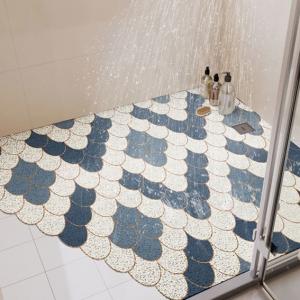 Printed Vinyl Non Slip Mat For Tile Shower