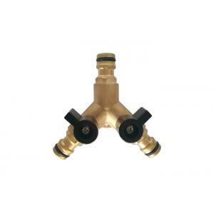 Easy Connect Brass Three Way Ball Bibcock Valve Tap with Aluminum Handle