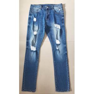 Men Stretch Denim Pants Custom Logo Fashion Slim Trend Casual Jeans DH287852A