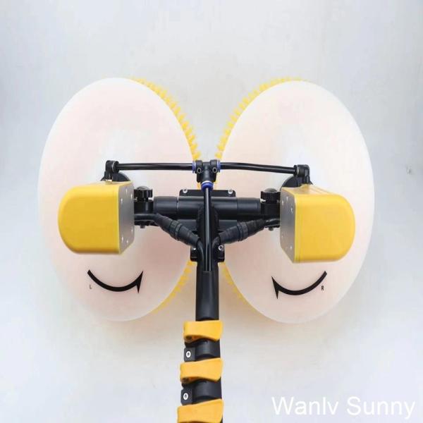 Physical Cleaning Principle Solar Panel Cleaning Kit with Double-Head Rotating Brush