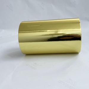China Bright Gold Aluminum Foil Label With 100G White Glassine Paper supplier