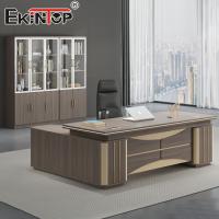 China Commercial Manger CEO L Shape Office Desk Durable Long Lasting ergonomic on sale