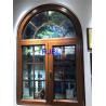 Customized Aluminium Coated Windows , wood Double Glazed Windows With Arch At