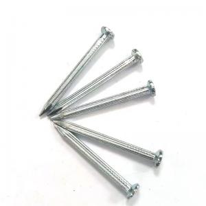 China Grooved Shank Steel Concrete Nails Fastening Galvanized Concrete Wall Nails supplier