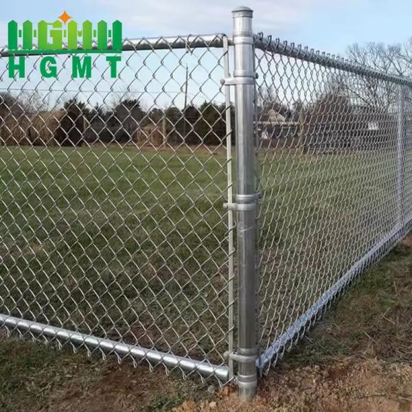 Paneles de cercas de enlace de cadena con fácil instalación y revestimiento galvanizado
