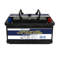China LiFePO4 battery Latest Design 12V 180AH Support CI BUS Communication for RV on sale