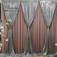 China SX-388 Wholesale drape cloth curtains valance for wedding stage backdrop on sale