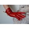 Leather Womens Waterproof Gloves , Sheepskin Womens Leather Dress Gloves