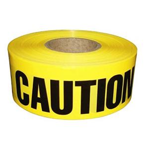 China Yellow Caution Tape Harzard Plastic Barrier Tape 3 Inch X 1000 Feet For Workplace supplier