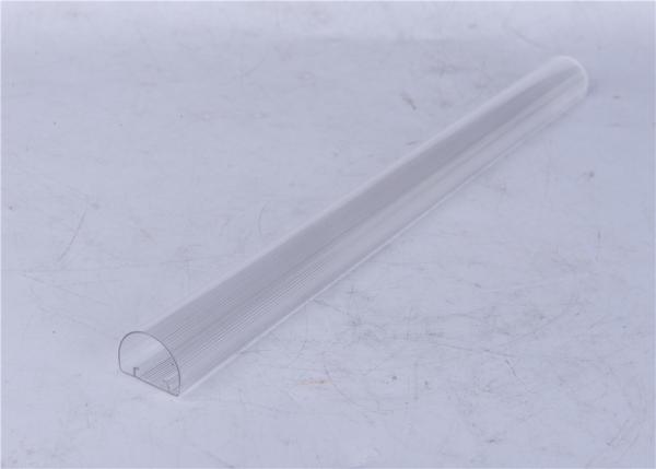 Moisture Proof Plastic LED Profile , Transparent / Milky Extruded Plastic Parts