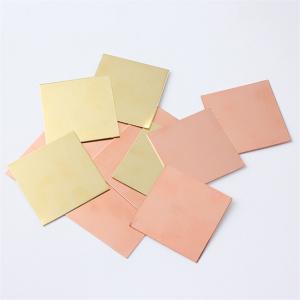 Customized Thickness Red Copper Plate C26800 C27200 Shiny Colour Cu Sheet Large in Stock