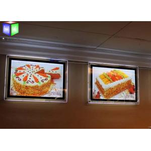 China Custom Menu Slim Crystal LED Light Box Backlit Acrylic Sheet Wall Mounting supplier