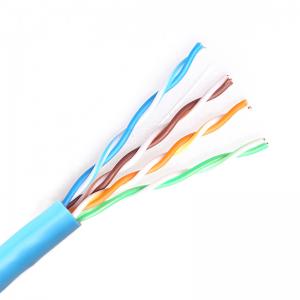 China Cat5e Utp 305m Blue Bare Copper Lan Network Cable supplier