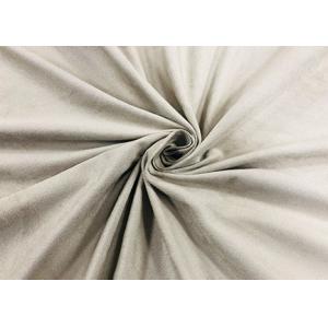 China 110GSM Microsuede Upholstery Fabric / Recycled Pet Fabric Eco Friendly Oyster Gray supplier