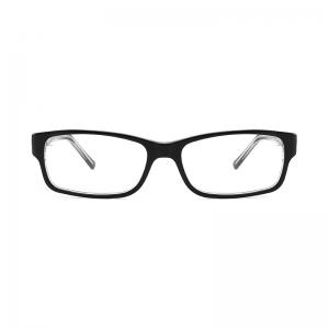 Black Rectangle Frame Glasses Acetate Optical Prescription OEM