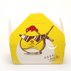 Rigid Disposable Food Packaging Box Recycled Fried Chicken Container