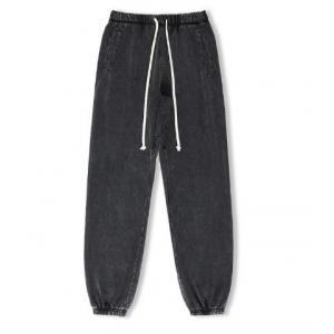 Le Français Terry Sports Long Casual Pants des hommes de fabricants d'habillement de commande avec le lavage de cru