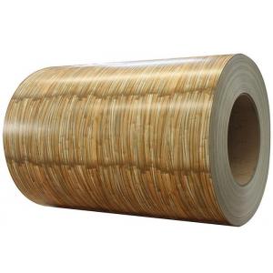 Wooden Grain Color Coated Galvanized Sheet , Pre Painted Coils DX51D SGCC