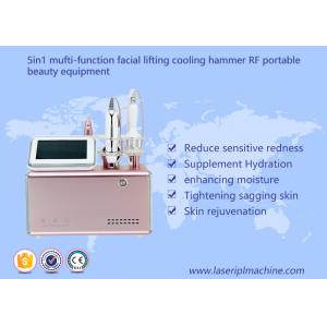 China 5 In 1 RF Portable Beauty Equipment Facial Lifting / Skin Tightening Pink Color supplier
