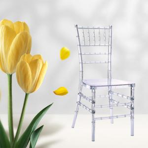 Stackable Wedding Transparent Plastic Resin Chair Custom Color