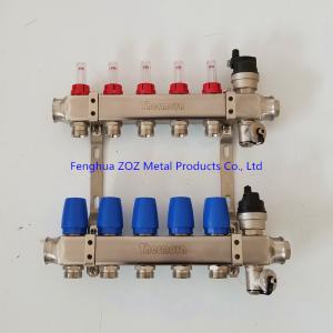 Under Floor Central Heating Manifolds ,Stainless Steel Flow Meter Manifold