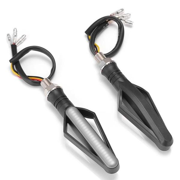 1.5W Customizable 24LED Two-Color Running Water Motorcycle Stop Light with Turn Signals