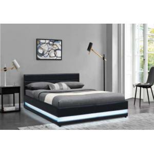 Modern Bsci Led Upholstered Bed Full Queen Size Platform With Headboard