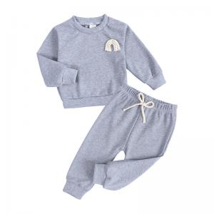 China 2pcs Boutique Boys Long Sleeve Spring Children'S Clothing Tracksuit supplier