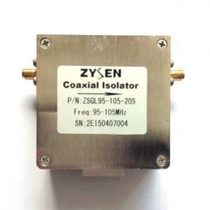 China 95 to 105MHz 20dB SMA Isolator SMA Connector VHF band supplier