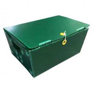 Polypropylene Postal Mail Tote Corrugated Plastic Boxes Bins Rigid Customized With Handles