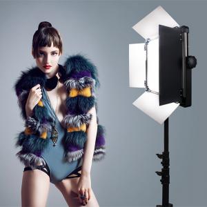 China 120W LED Soft Panel Light Bi Color Photo Studio Continuous Lighting Photography With 4 Leaf Barndoors supplier