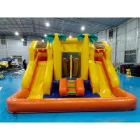 China PVC 4x4x3m Inflatable Combos Little Bounce House Kids Bouncy Castle With Slide on sale