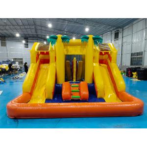 China PVC 4x4x3m Inflatable Combos Little Bounce House Kids Bouncy Castle With Slide Commercial Inflatable Bouncer supplier