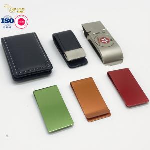 China Card Holder Metal Wallet Clip Men Engraved Logo Stainless Steel supplier