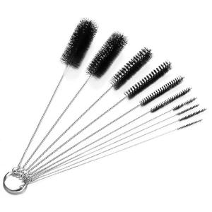 Black Stainless Steel Long Wire Brush Pipe Cleaner Cotton Nylon 20.5cm