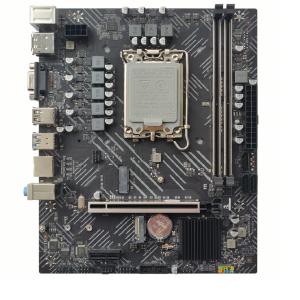 China ETEK H610 Micro-ATX motherboard for LGA1700 CPUs DDR4 Dual-Channel PCIe 4.0 x16 Slot DP+HDMI+VGA Optional Outputs wholesale