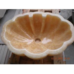 China Bathroom Elegant Marble Sink / Natural Stone Basin For Indoor Decoration supplier