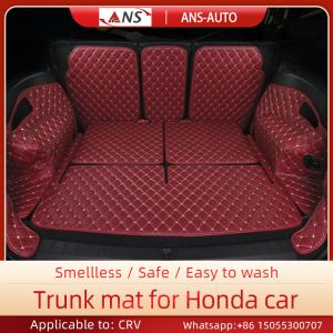 China Red Compatible 6.6 Pounds Honda Crv Car Leather Mat 3D Full Coverage Protective supplier