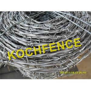 China Customizable Twisted Barbed Wire , Firm Frame Steel Barbed Wire anti corrosion supplier