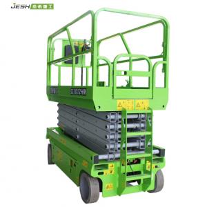 China Hydraulic scissor type 450kg capacity working height 10m electric man lift for sale supplier