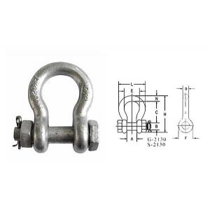 China Industrial Bolt Type Hoist Accessories Chain Anchor Shackle supplier