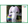 Outdoor Christmas Lovely Inflatable Rabbit For Advertisement 210D Oxford Cloth